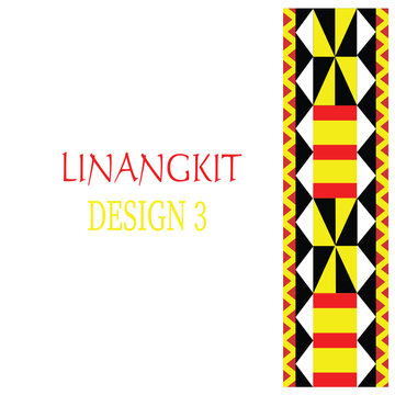 It is a traditional handicraft design by native tribes in East Malaysia usually with green, black, yellow, purple, brown, white, and orange threads
