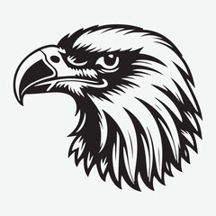 Fototapeta premium Eagle head Vector illustration. Eagle Vintage Logo