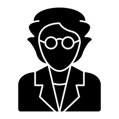 Scientist Glyph Icon