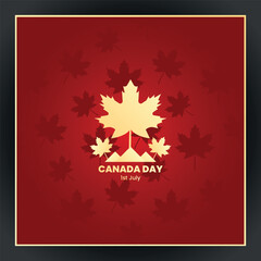 Happy Canada Day Vector Pattern Illustration