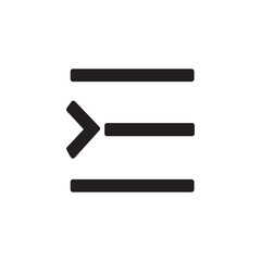 indent text write icon