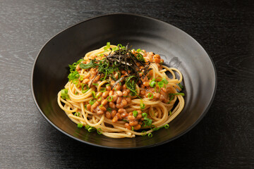 納豆パスタ