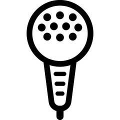Old Round Microphone Icon