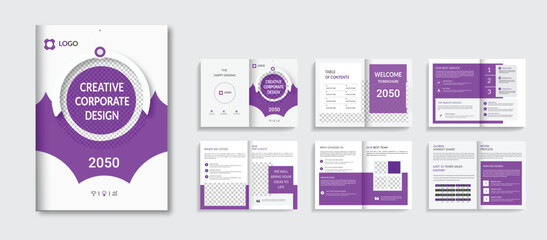 Fototapeta na wymiar company profile brochure template design, catalog, annual report, design, or minimal business brochure template design.