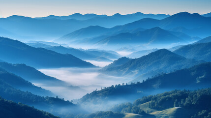 Fototapeta na wymiar Beautiful mountain background., Illustration AI Generative