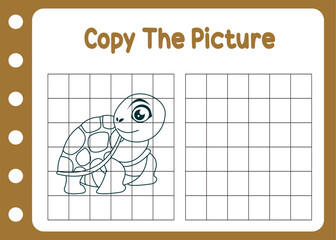 copy the picture cute turtle 