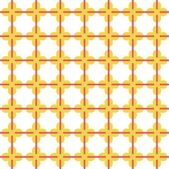 Minimal Geometric Design with Seamless White and Orange Patterns
