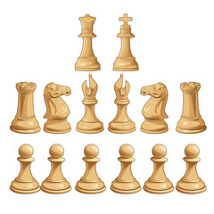 brown chess illustration