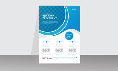 Corporate creative business flyer design template 