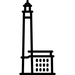 Roches Douvres Lighthouse France Icon