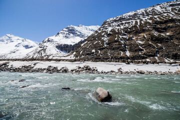 Various views of the Sissu valley