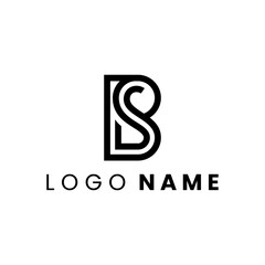 Lettermark SB or BS logo design