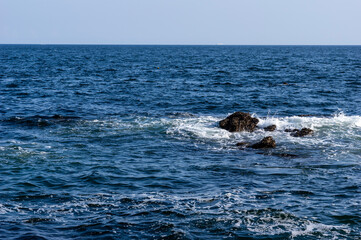 城ヶ島の海と白波