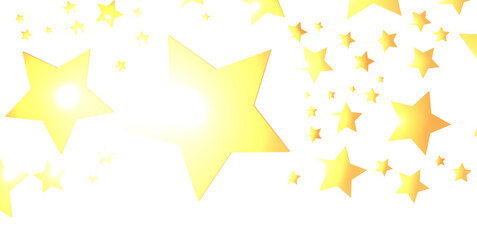 XMAS stars. Confetti celebration, Falling golden abstract decoration for party, birthday celebrate, - PNG transparent