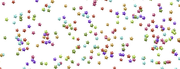 colorful XMAS Stars - A whirlwind of golden snowflakes and stars. New png transparent