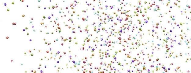 XMAS Stars - Banner with golden decoration. Festive border with falling glitter dust and stars.  png transparent