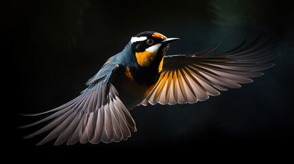 Beautiful bird. Generative AI.