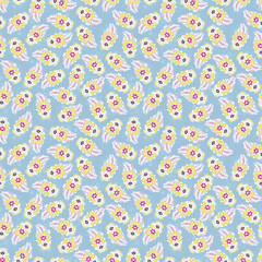 Colorful tiny pattern, Seamless paisley design
