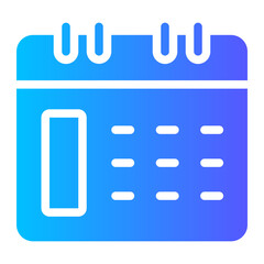 calendar gradient icon