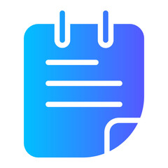 note gradient icon