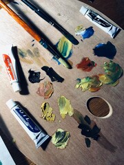 palette of paint