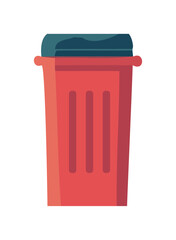 Garbage can symbolizes recycling