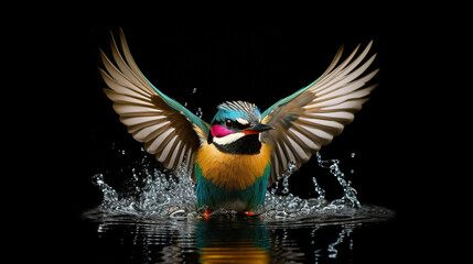 Obraz premium Beautiful bird. Generative AI.