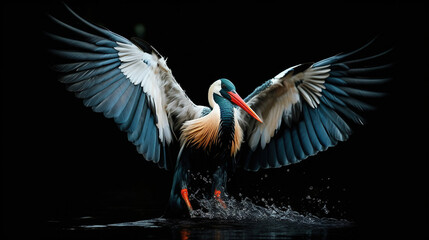 Beautiful bird. Generative AI. © Absent Satu