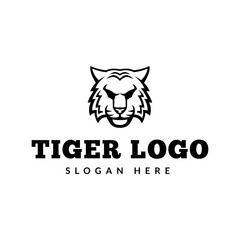 tiger head logo icon vector illustration