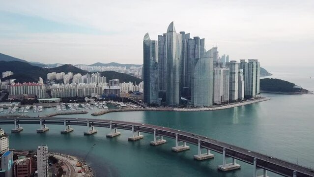 Aerial view at Busan City,South Korea
