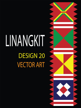 
It is a traditional handicraft design by native tribes in East Malaysia usually with green, black, yellow, purple, brown, white, and orange threads