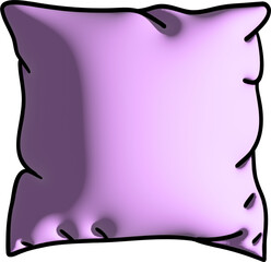 3D pink pillow