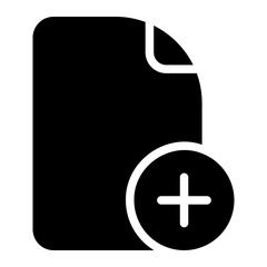 new file glyph icon