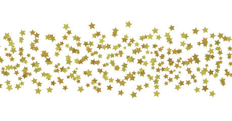 XMAS golden stars - 3D PNG