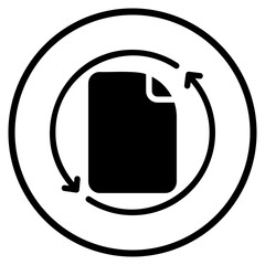 refresh glyph icon