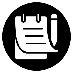 notes glyph icon