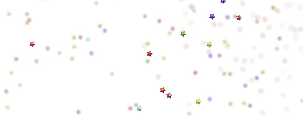 XMAS stars. Confetti celebration, Falling colourful abstract decoration for party, birthday celebrate, png transparent