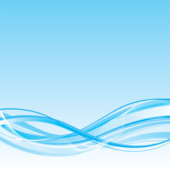 Wave background, vector illustration