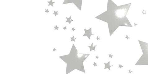 Christmas wrapper with silver stars. Silver star Celebration Confetti. - png transparent