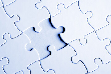 Fototapeta premium jigsaw puzzle with the missing piece
