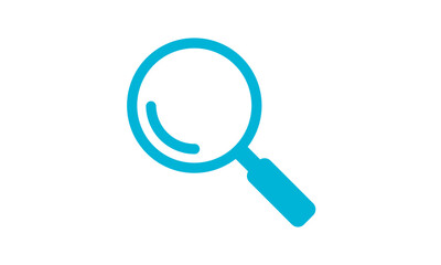 Magnifying Glass Glyph Vector Icon, Symbol or Logo.