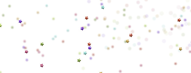 colourful  XMAS stars background, sparkle lights confetti falling. magic shining Flying christmas stars on night  png transparent