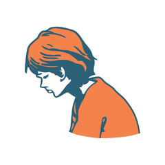 teenager character portrait