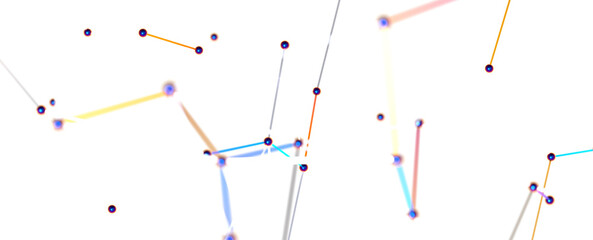 Concept of Network, internet communication. 3d illustration