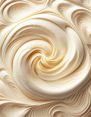 Creamy foam swirl, created with generative AI