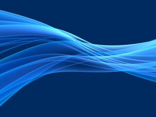 3d rendered illustration of an abstract blue background