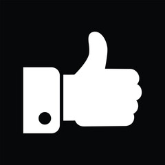 Obraz premium Like Icon in trendy flat style isolated on grey background. Like symbol for your web site design, logo, app, UI. Vector illustration, EPS10.