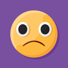Fototapeta premium Slightly Frown Face