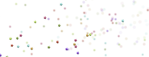 XMAS A colored whirlwind of snowflakes and stars. New