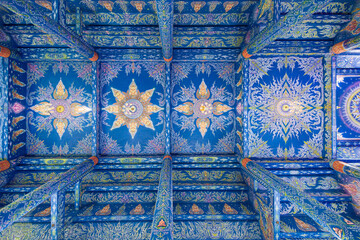 Ceiling of the Blue Temple in Chiang Rai